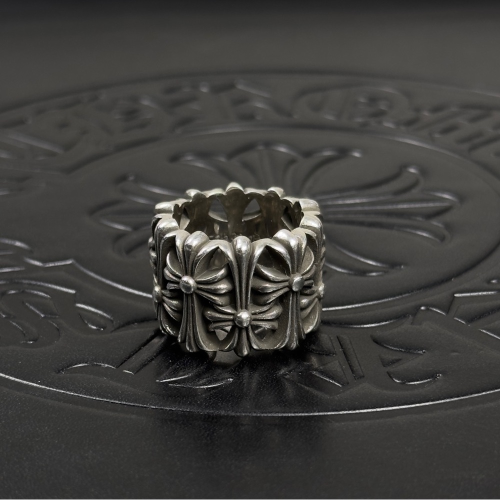 Chrome Hearts 925 Silver Cemetery Ring Size 7 US - Picture 5 of 11